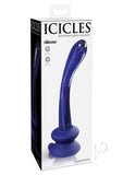 Pipedream - Icicles No. 89 - Glass Suction Cup G-Spot Wand - Blue