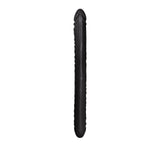 California Exotics Veined Double Dildo, Black, 18 Inches