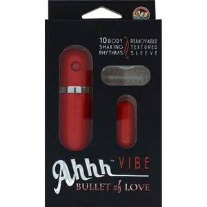 Ahhh Vibe Bullet Of Love Remote Control Bullet, Red