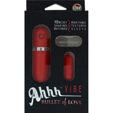 Ahhh Vibe Bullet Of Love Remote Control Bullet, Red