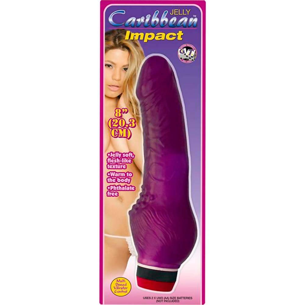 Golden Triangle Impact Purple Jelly Vibrator, #3