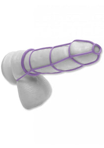 Fetish Fantasy Elite Cock Cage  Ring Set  Purple  25 Ounce