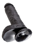 Pipedream King Cock With Balls, Black, 8 Inch