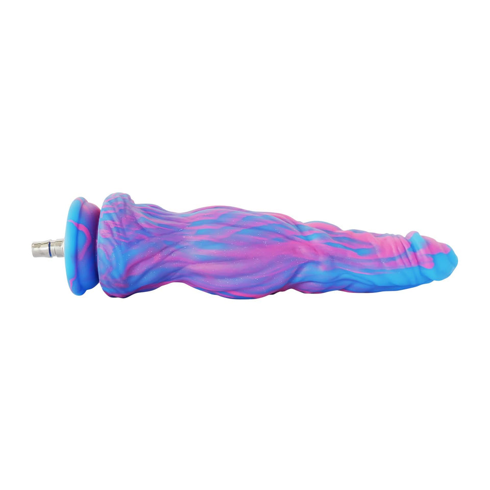 FREDORCH Realistic Monster Silicone Dildo for Sex Machine Vac-U-Lock with Quick Air Connector Device User (Blue, 26cm/10.2inch)