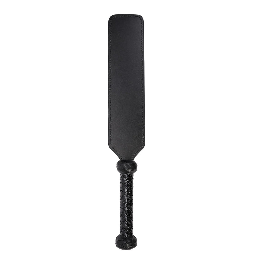 alisikee Faux Crocodile Leather Spanking Paddle for Adult Sex Toys, 16.3in Faux Leather Bondage Sexual Paddles BDSM Set, Black