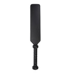 alisikee Faux Crocodile Leather Spanking Paddle for Adult Sex Toys, 16.3in Faux Leather Bondage Sexual Paddles BDSM Set, Black