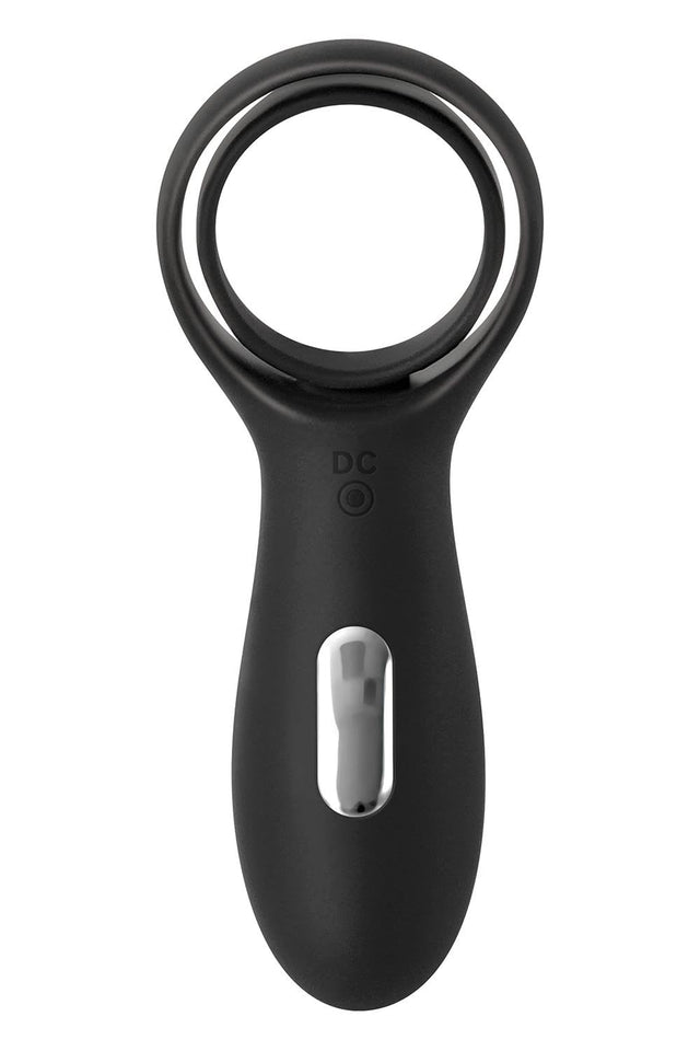 Evolved Novelties Zero Tolerance Vibrating Rechargeable Cock Ring Torpedo, Black