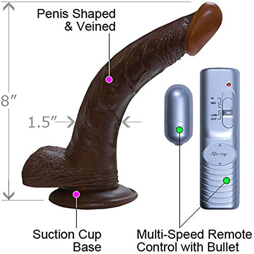 Afro Amer Whopper 8In Curvd Vib W/Balls