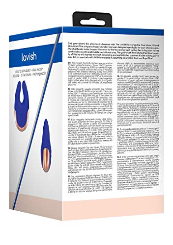 Shots Toys Elegance Dual Motor Clitoral Stimulator Lavish, Blue