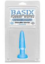 Basix 3.5'' Beginner'S Butt Plug, Blue