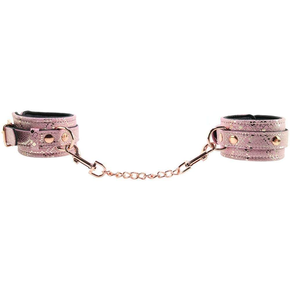 Wrist Restraints Micro Pink/w Leather
