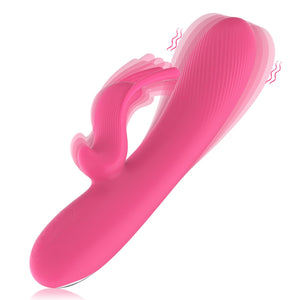 Rabbit Vibrator Dildo Dual Motors 10 Vibration Modes G Spot Clitoral Stimulator Rechargeable Silicone Waterproof Dildos Sex Adul