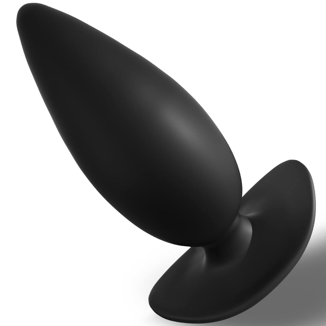 MEBAULT Anal Plug Butt Plug with Safe Curved Base Prostate Massager Dilator Sex Toy for Women Men Masturbation (M)
