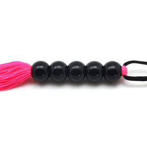 Rubber Sex Flogger Whip - SMspade Beginners Super Soft 15 Inch Flogger Whip for Sex Adult (Pink)