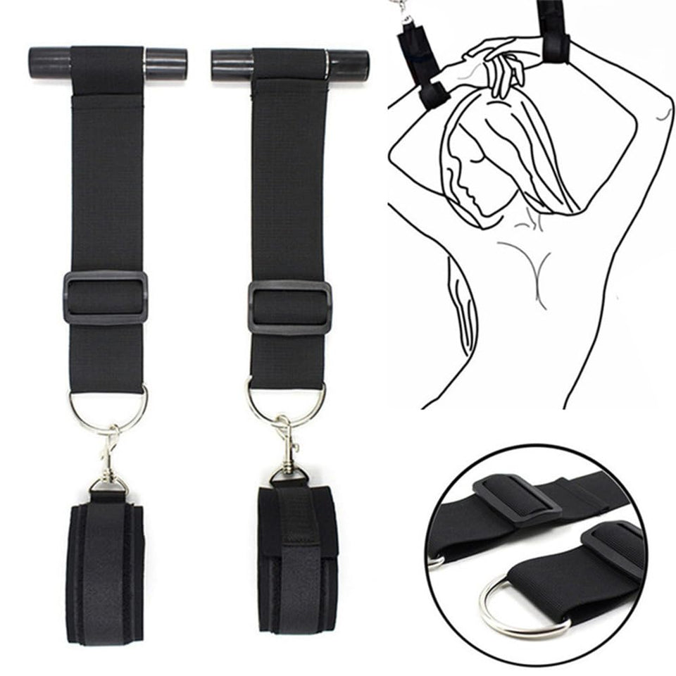 Door Hanging Sex Swing Accessory BDSM Slave Erotic Bondage Handcuff Restraint Rope Sex Swings Straps for Women Adult Couples Sex