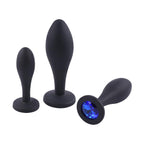 Anal Plugs Adult Sex Toy,3pcs Jeweled Anal Toys Anal Training Kit Adult Sex Toys Games Small Butt Plug,Personal Anal Plug for Ad