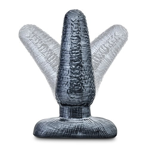 Blush Jet Smooth Anal Plug - Soft Flexible Butt Toy - Tapered For Easy Insertion - Base Anchors Plug Safely Outside The Body - Stay Put Shape For Comfortable Long Term Wear - Sex Toy For Men Women