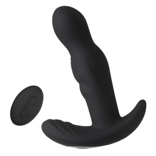 360? Rotating Anal Vibrator Prostate Massager, Anal Butt Plug with Ergonomic Design and 30 Powerful Stimulation Patterns for Beg