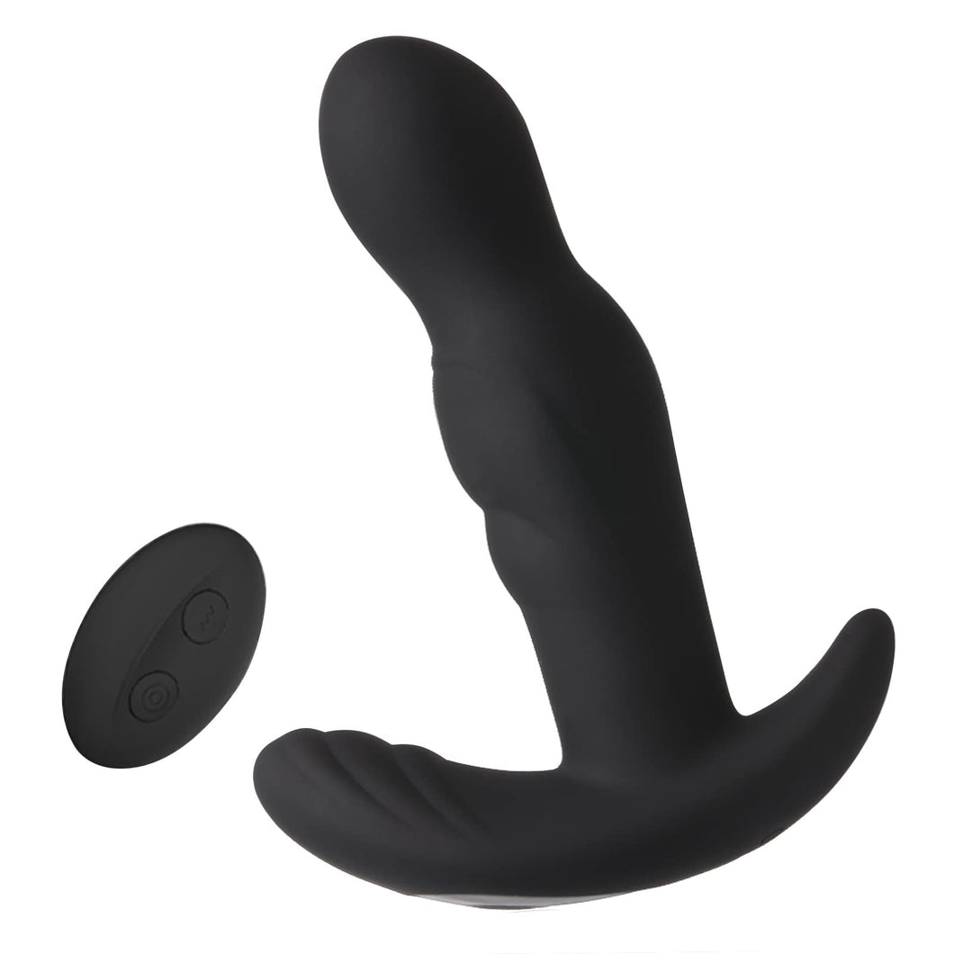 360? Rotating Anal Vibrator Prostate Massager, Anal Butt Plug with Ergonomic Design and 30 Powerful Stimulation Patterns for Beg