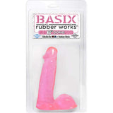 Basix Rubber Works 6-Inch Dong, Pink