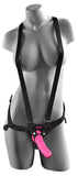 Dillio Pink - 6 Inch Strap-On Suspender Harness  Set