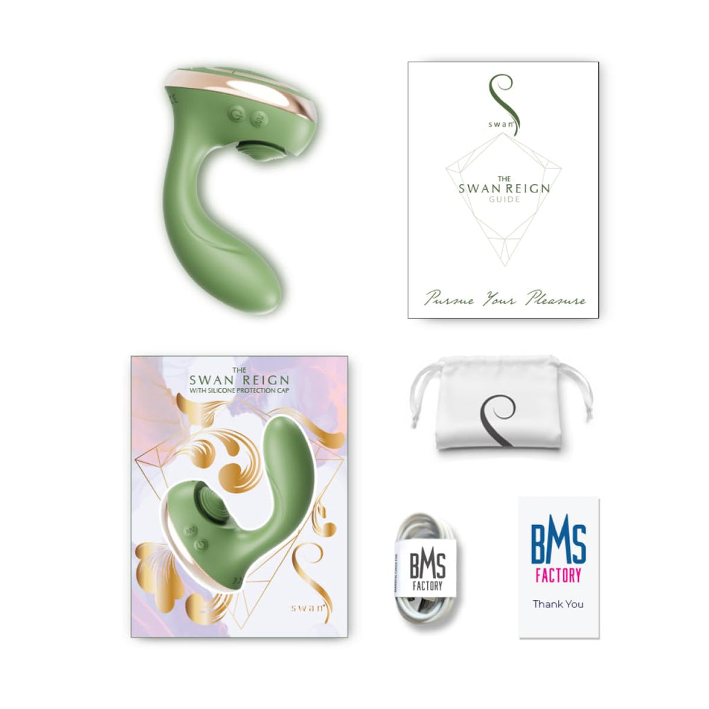 Swan Reign Dual Stimulator Green