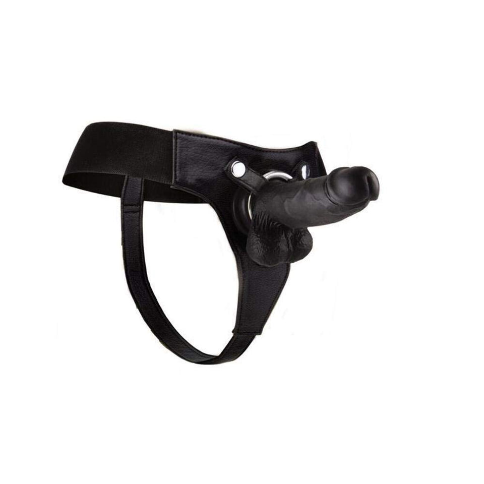 Realistic 8 Strap On Black &quot;