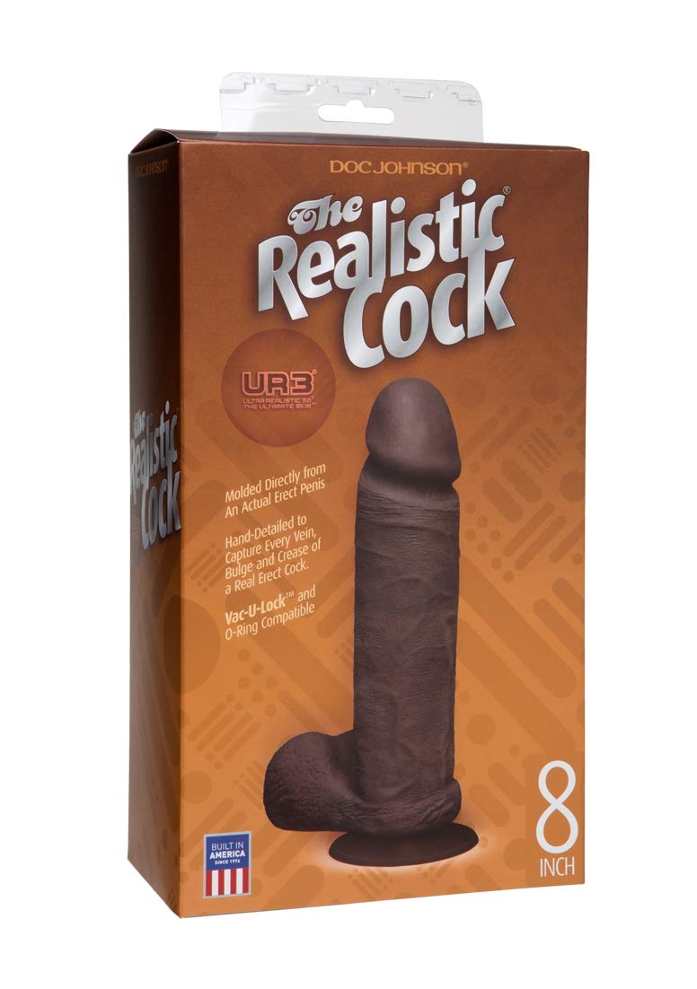 Realistic Cock - Ur3 - 8In Black