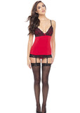 2Pc Hollywood Chemise & G-String S/M