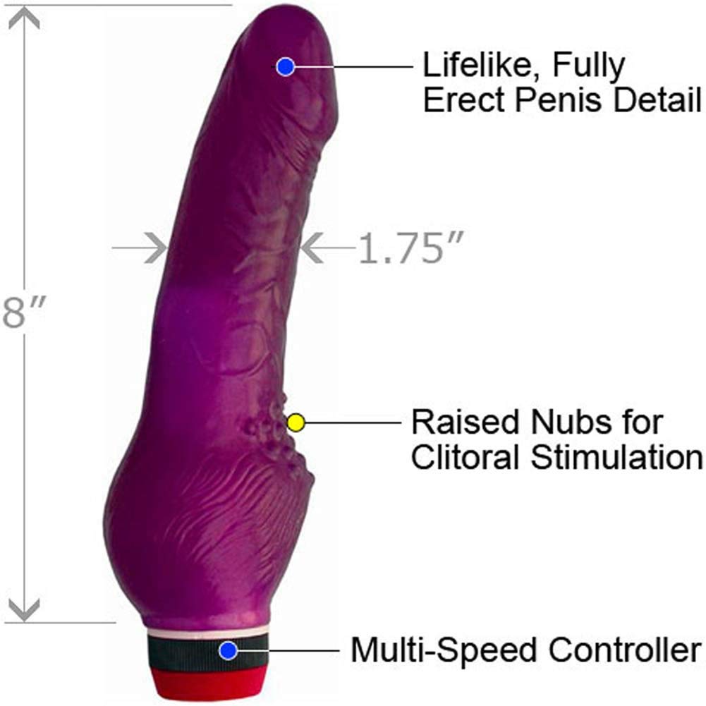 Golden Triangle Impact Purple Jelly Vibrator, #3