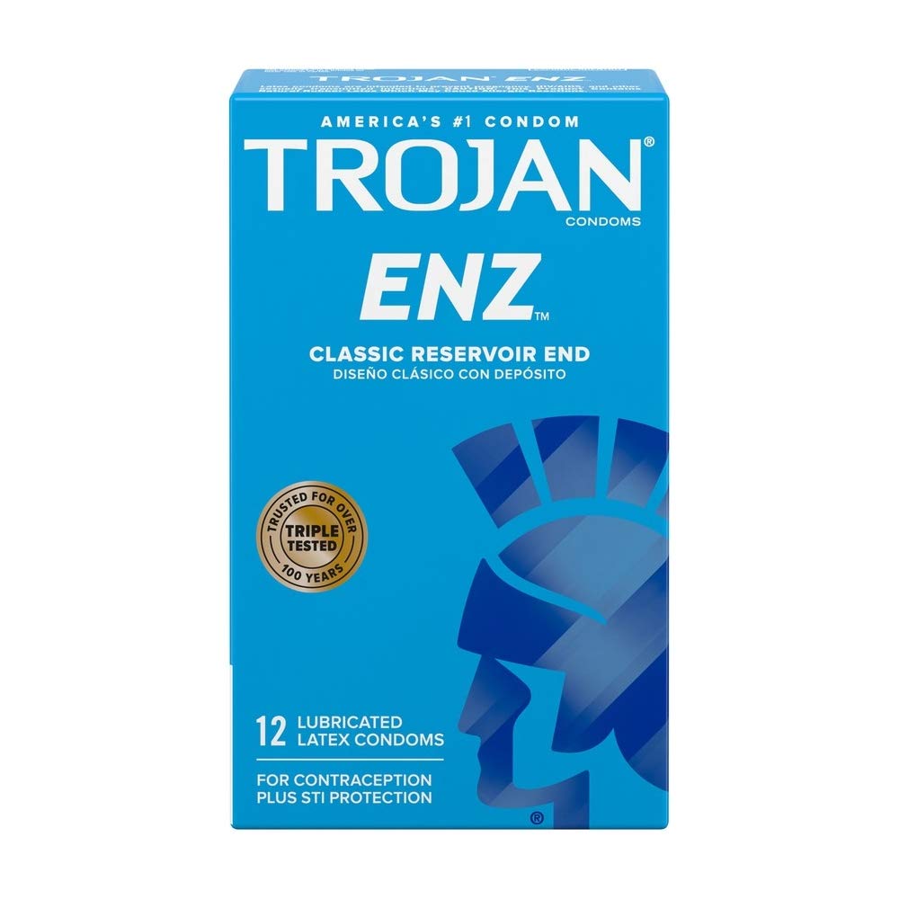 Trojan-ENZ Lubricated Latex Condoms - 12 ea