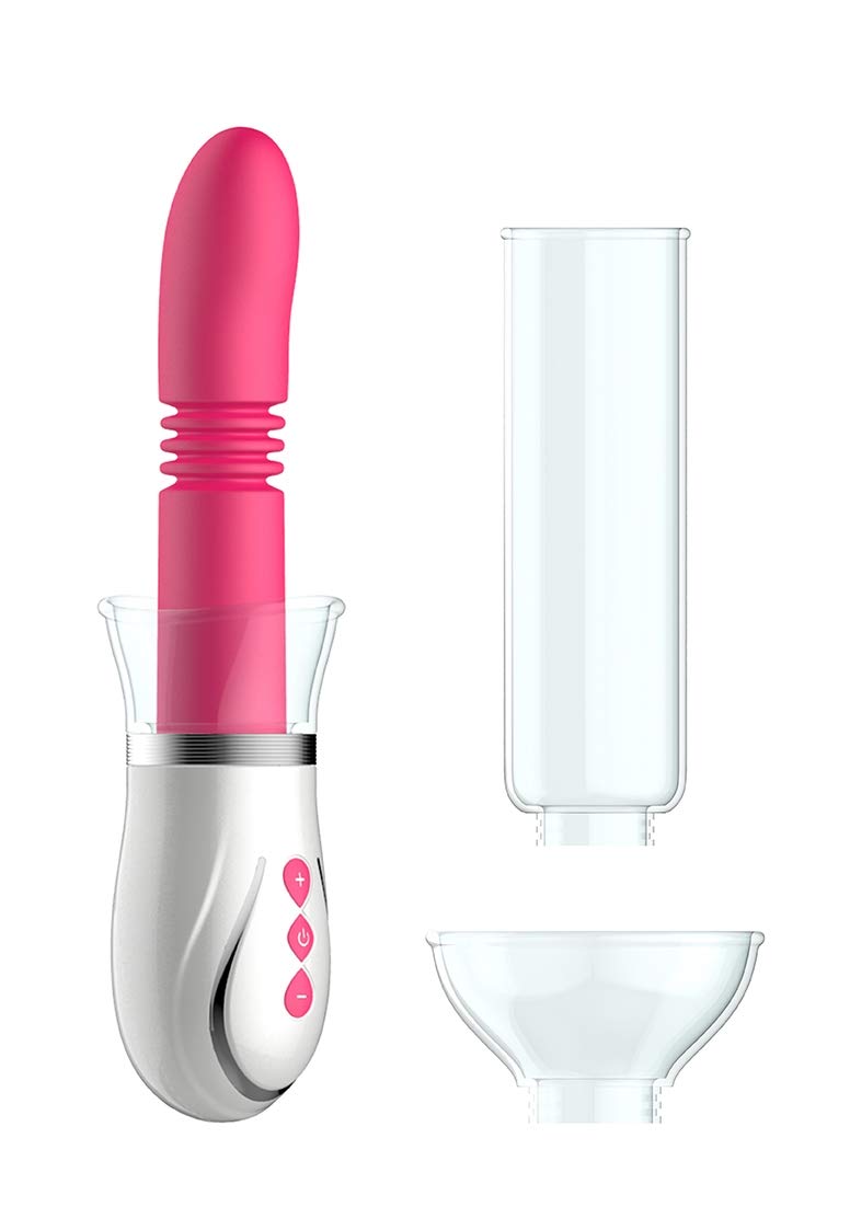 Pumped By Shots America - Thruster - 4 In 1 Rechargeable Couples Pump Kit - Pink