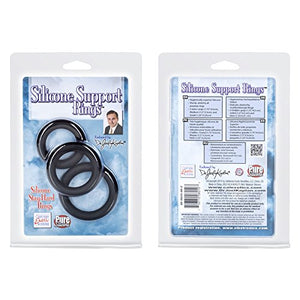 California Exotic Novelties Dr. Joel Kaplan Silicone Support Rings, Black