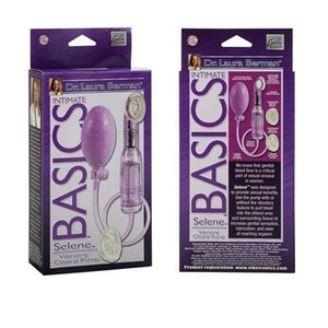 Dr. Laura Berman Intimate Basics Selene Vibrating Clitoral Pump - Adult Female Enhancement Vibrator Toy - Pink
