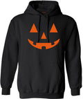 Joe s USA Jack O  Lantern Pumpkin Halloween Hooded Sweatshirt-XL-Black