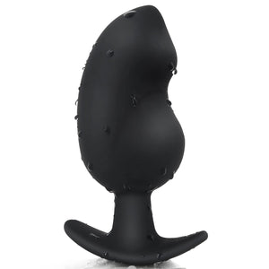 Anal Plug for Comfortable Long-Term Wear - Silicone Butt Plug Dilator with Curved Base & Slender Waist - 3.11 x 1.24 Inch Prosta