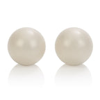 Calexotics Pleasure Pearls - Ben Wa Balls - Vaginal Kegel Weights - Pelvic Floor Exercise Set For Women - Adult Sex Toys For Couples - White
