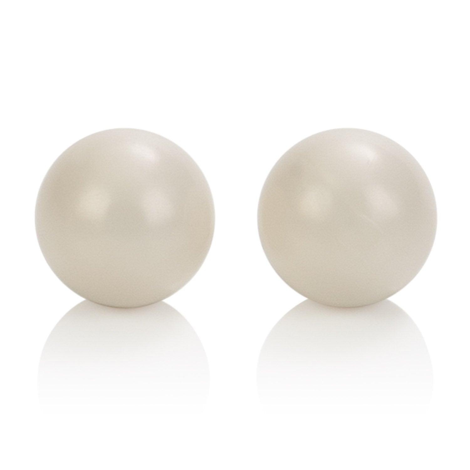 Calexotics Pleasure Pearls - Ben Wa Balls - Vaginal Kegel Weights - Pelvic Floor Exercise Set For Women - Adult Sex Toys For Couples - White