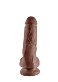 Pipedream King Cock with Balls, Brown, 8 Inch