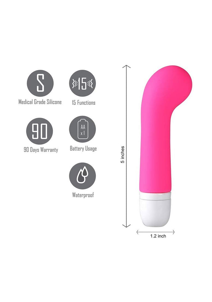 Maia Toys Ava Silicone G Spot Vibe Neon Pink