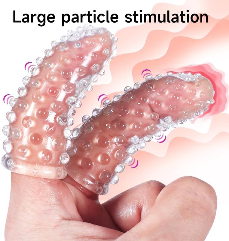 Finger Vibrator Sleeves Accessories for Sex,G-Spot Clitoral Vagina Anal Nipple Sex Massager Stimulation,Adult Finger Sleeves Sti
