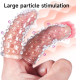 Finger Vibrator Sleeves Accessories for Sex,G-Spot Clitoral Vagina Anal Nipple Sex Massager Stimulation,Adult Finger Sleeves Sti