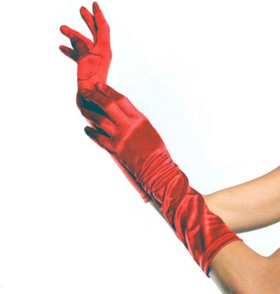 Satin Elbow Length Gloves