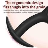 Portable Anal Plug Silicone Butt Plug Anal Sex Toys for Men Prostate Stimulation Masturbation Anal Training Toys with Anchor Bas