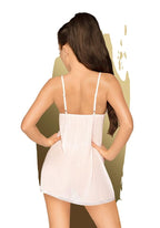 Penthouse Casual Seduction Baby Doll With Thong-White M/L-Boxed
