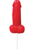 Hott Products Jumbo Gummy Cock Pop, Strawberry, Red, 9.3 Ounce