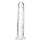Transparent Dildo 7.7 inch,Strong Suction Cup - Crystal Clear G-Spot Realistic Toys, Soft and Flexible Adult Sex Toy
