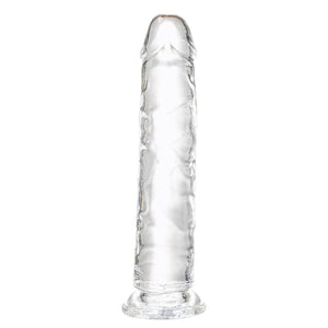 Transparent Dildo 7.7 inch,Strong Suction Cup - Crystal Clear G-Spot Realistic Toys, Soft and Flexible Adult Sex Toy