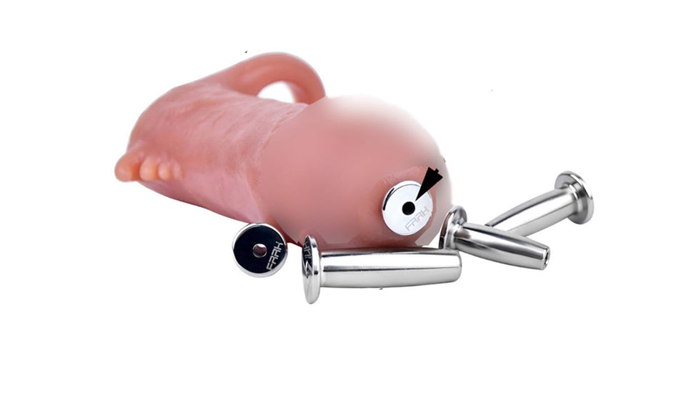 Men's Metal Urethral Plug Penis Massager Hollow Urination Urethral Sound Urethral Plug Stainless Steel Urethral Catheter Sex Toy