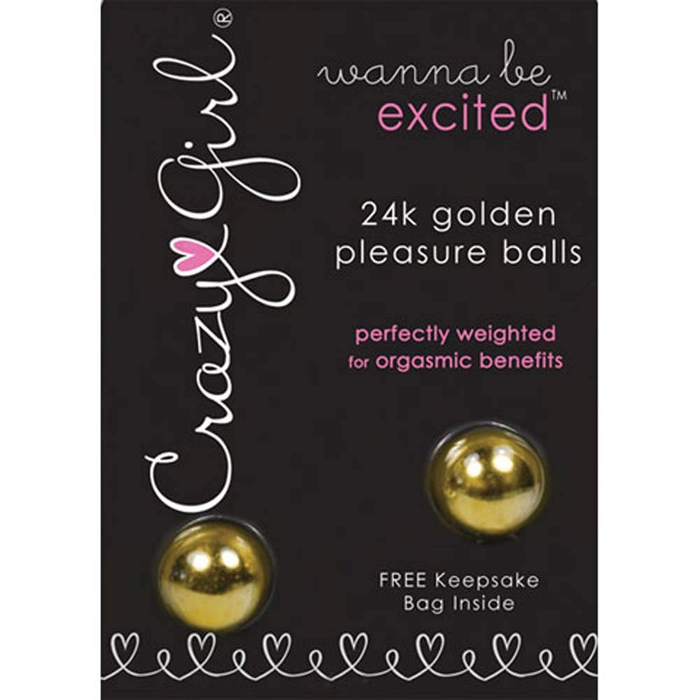 Classic Erotica Crazy Girl 24K Gold Pleasure Balls, 1 Pound
